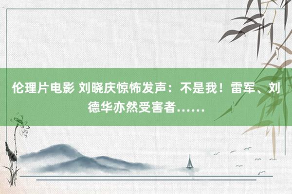 伦理片电影 刘晓庆惊怖发声：不是我！雷军、刘德华亦然受害者……