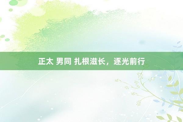 正太 男同 扎根滋长，逐光前行